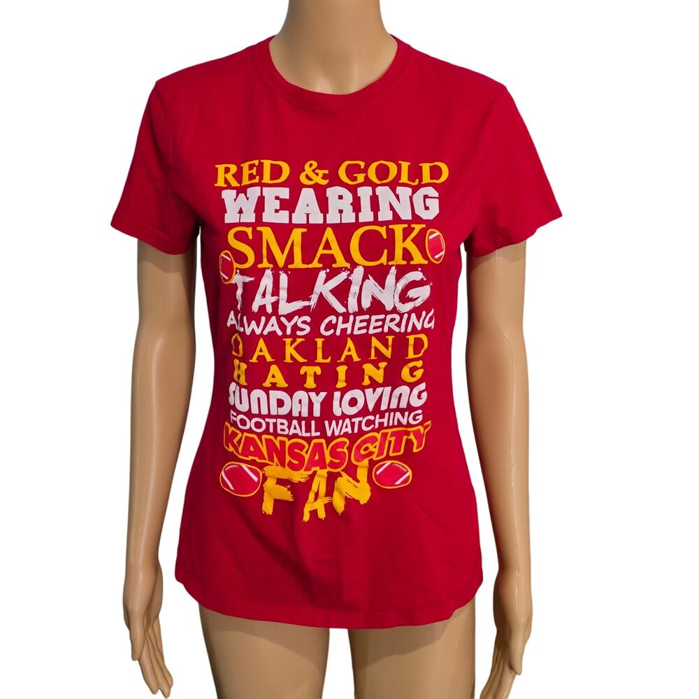 Kansas City Chiefs Red Graphic Tee Small